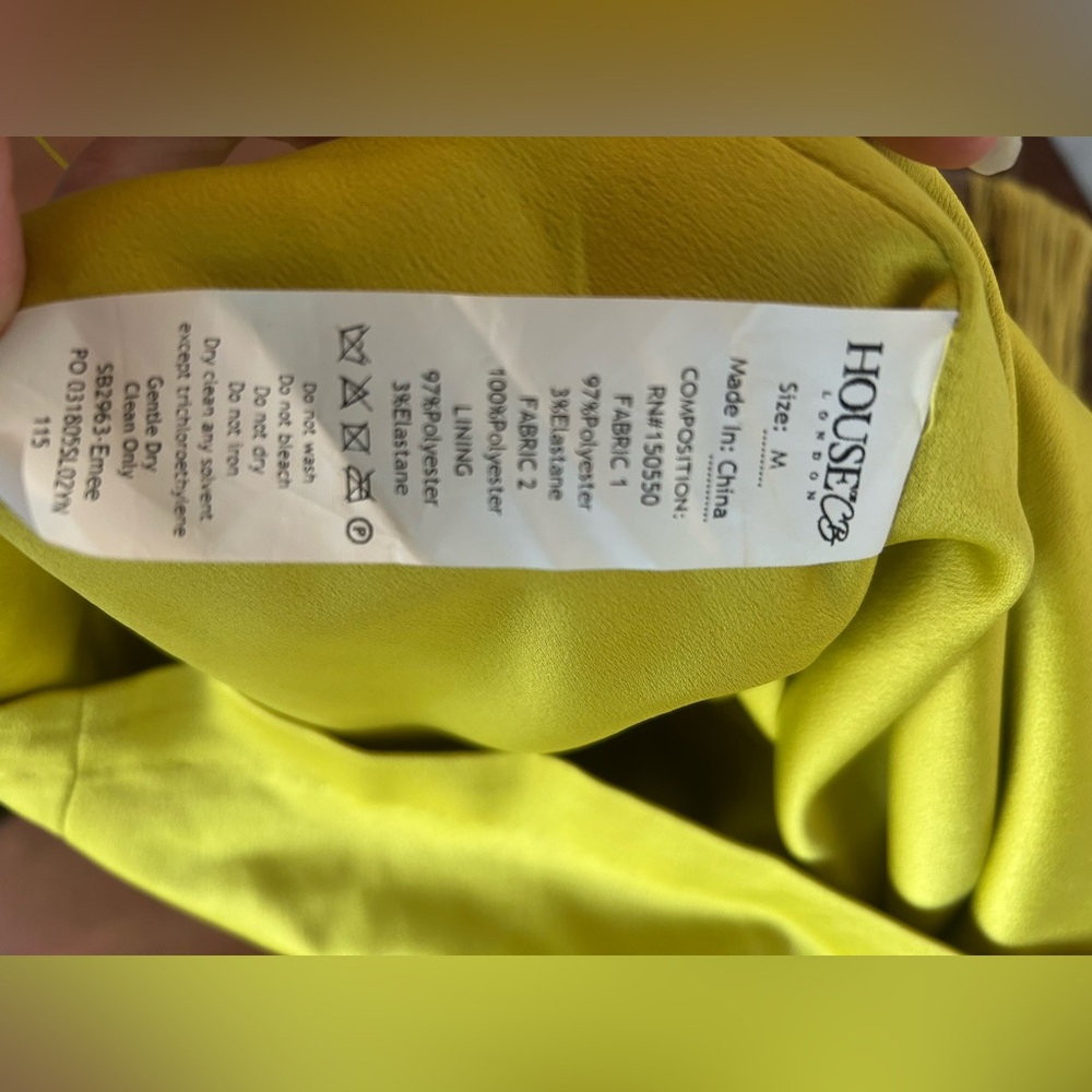 House of CB Sunshine Yellow Fringe Mini Dress - Picture 14 of 14
